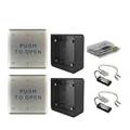 Entrematic Push Plate Kit - includes; (2) 4.5 push plates, (2) mounting boxes, 2 transmitters ENT-W6-133